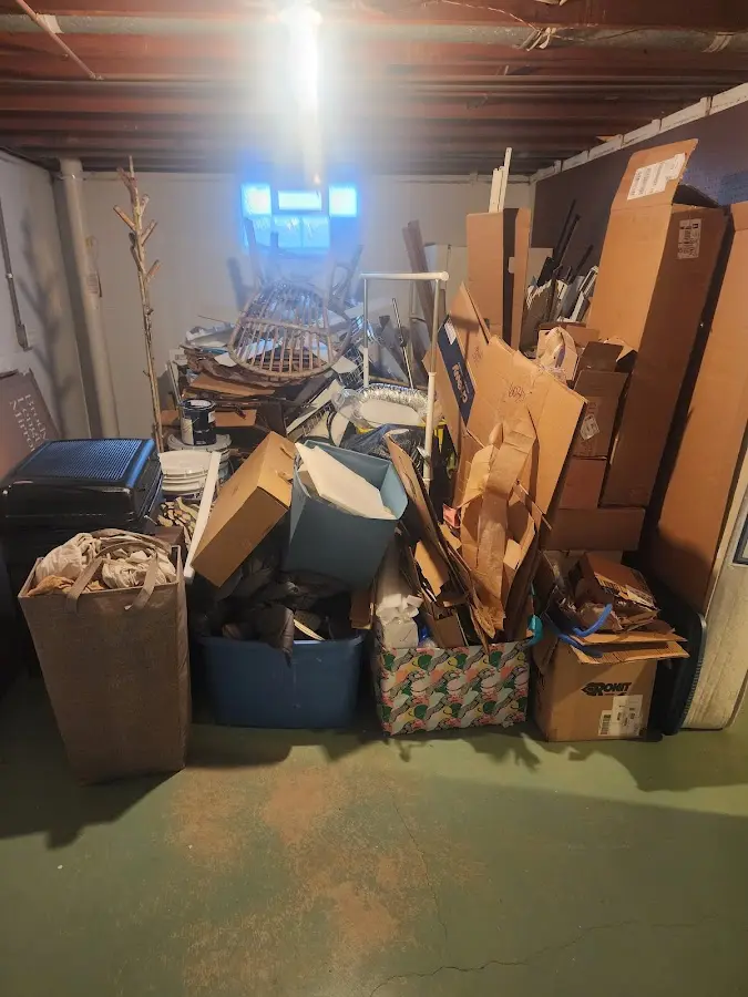 Roll-off dumpster container at job site for 20 Yard Dumpster Rental in Gallup